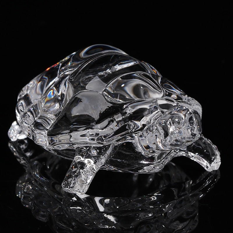 Crystal Turtle Figurine Desk Ornament - DormVibes