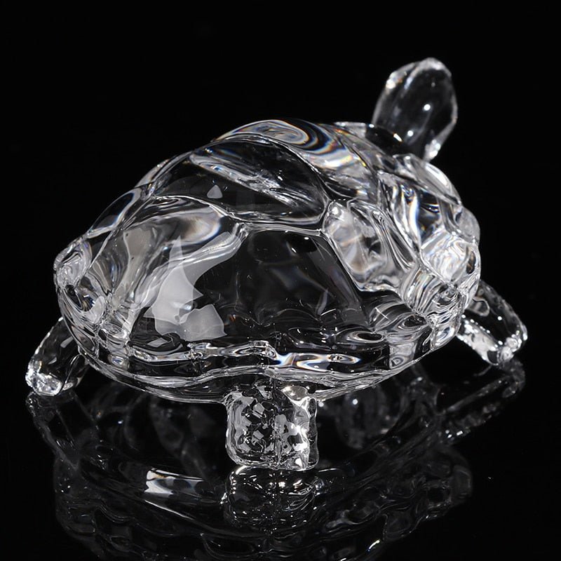 Crystal Turtle Figurine Desk Ornament - DormVibes