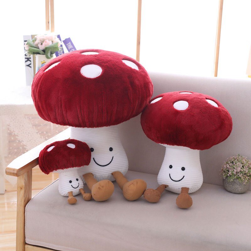 Cute Mushroom Pillow Stuffed Plush Toys - DormVibes