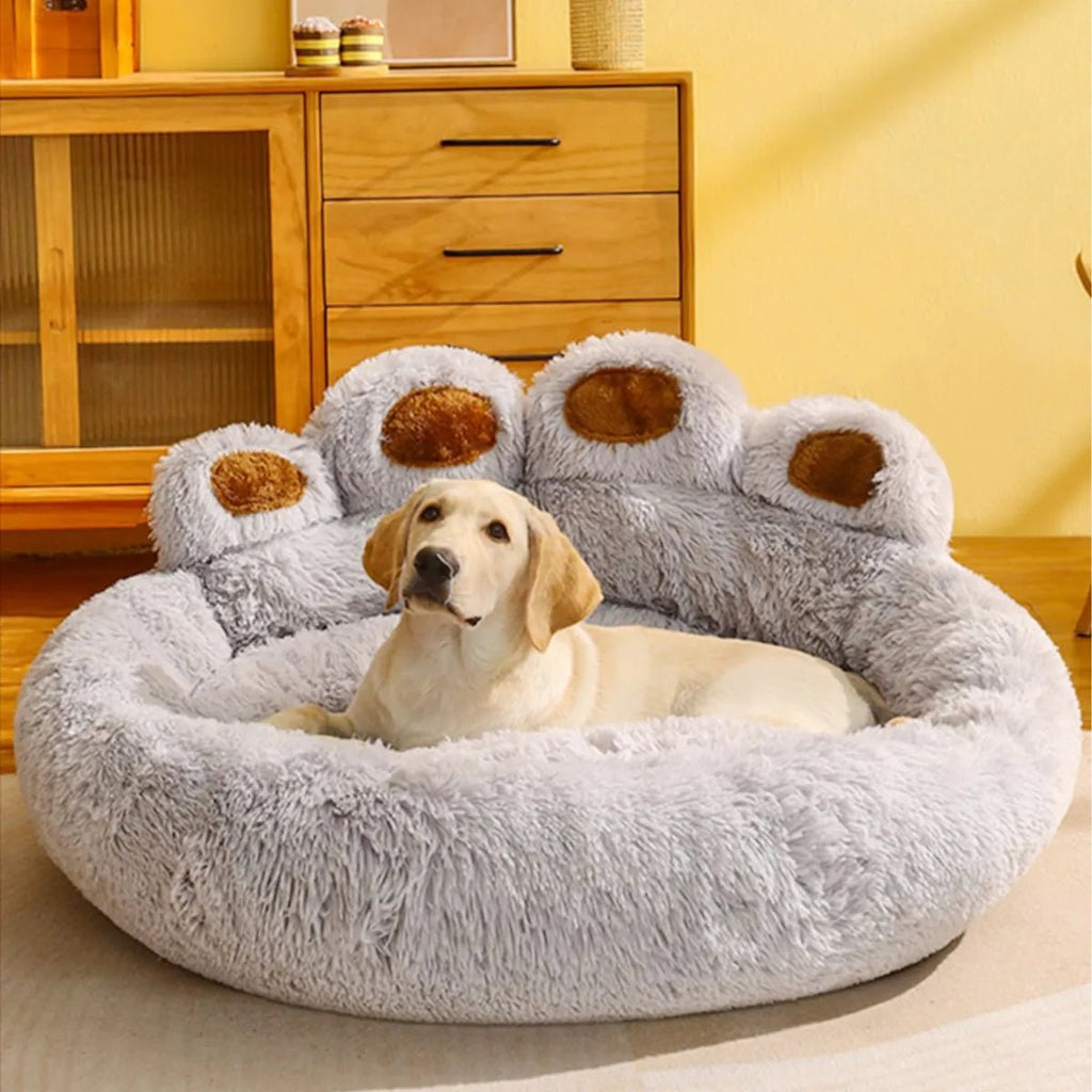 Cute Paw-Shaped Dog Sofa Beds: Warm & Washable - DormVibes