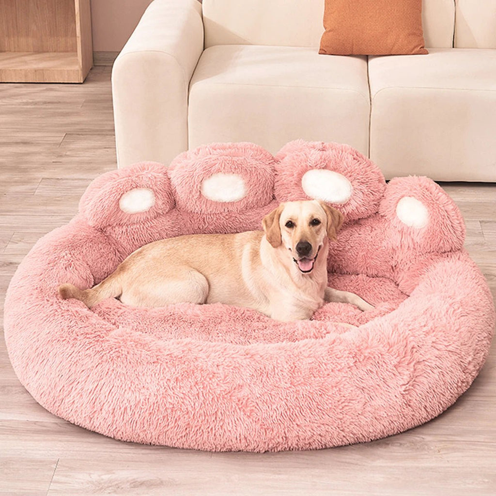 Cute Paw-Shaped Dog Sofa Beds: Warm & Washable - DormVibes