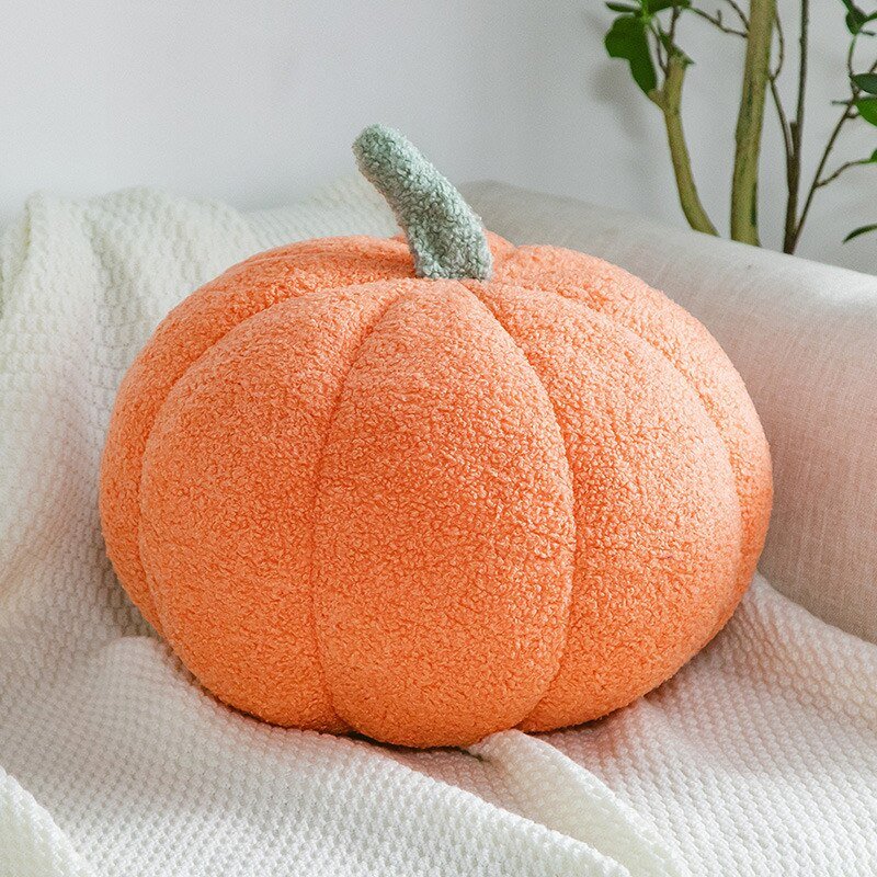Cute Plush Pumpkin Pillow - Super Soft Cushion for Office Chair, Sofa, and Living Room Decor - DormVibes