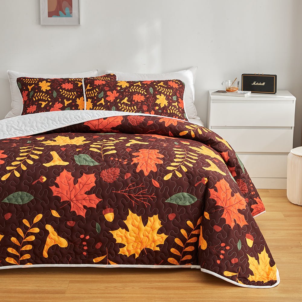 Dark Autumn Bedspread Set - DormVibes