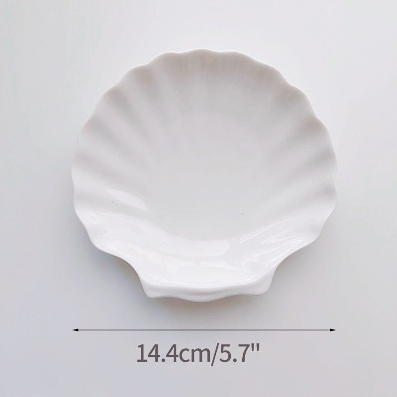 Decorative Glass Shell Tray: Small Jewelry & Ring Storage Dish for Living Room Decoration - DormVibes
