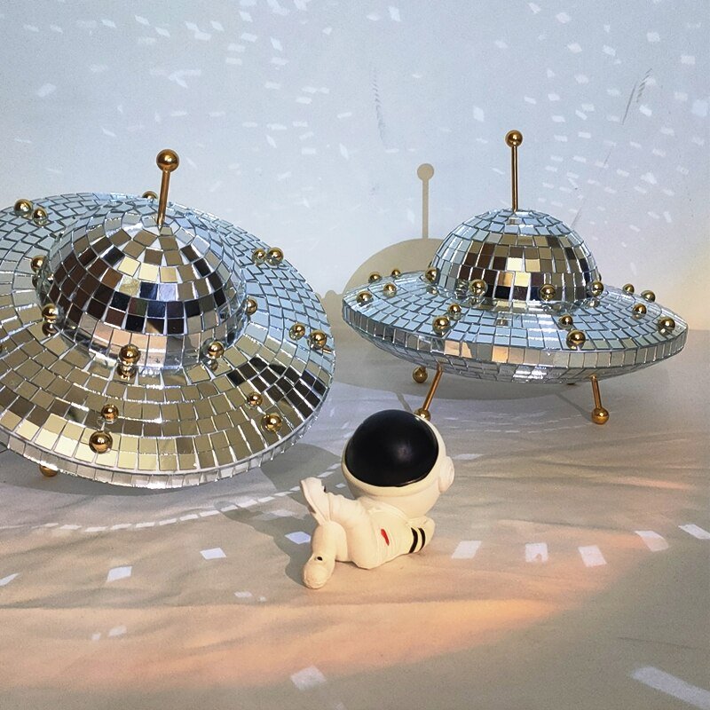 Desk Ornament Disco Ball UFO Space World - DormVibes
