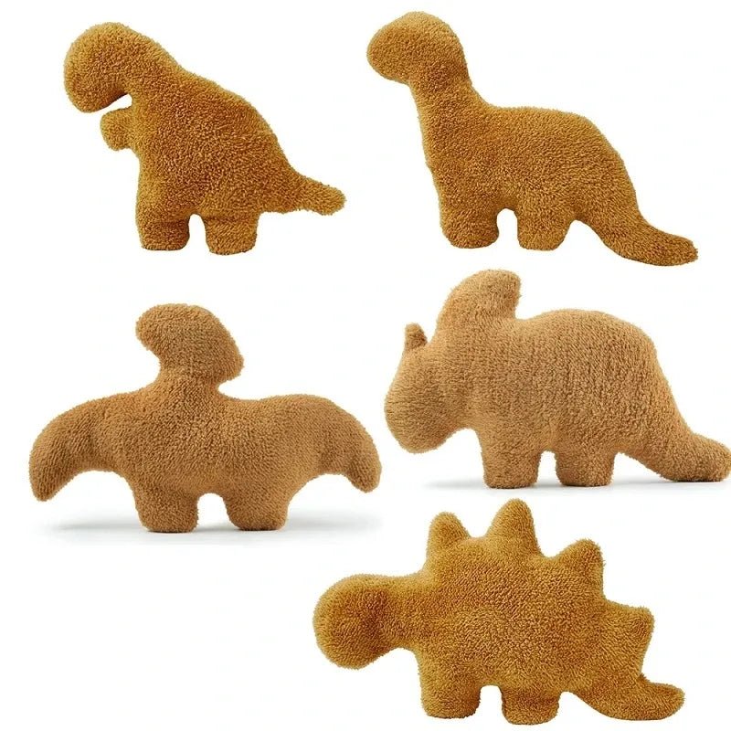 Dino Nugget Plush Pillow: Adorable Dino Chicken Nugget Cute Pillow - DormVibes