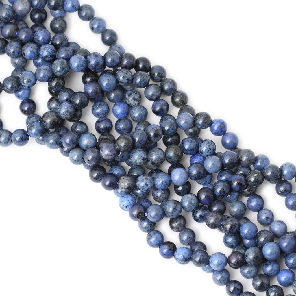 Dumortierite Loose Bead For Jewelry - Blue Crystals - DormVibes