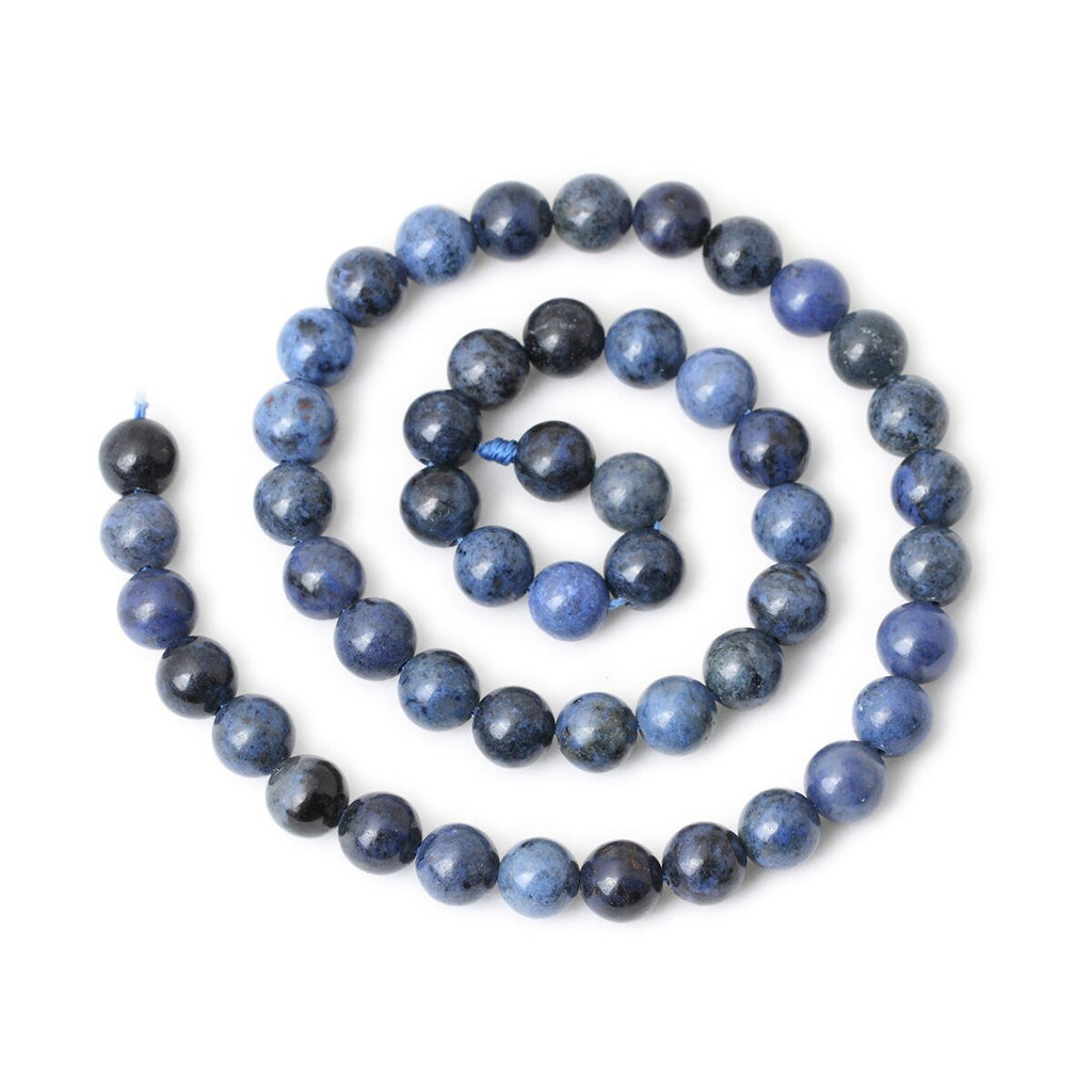 Dumortierite Loose Bead For Jewelry - Blue Crystals - DormVibes