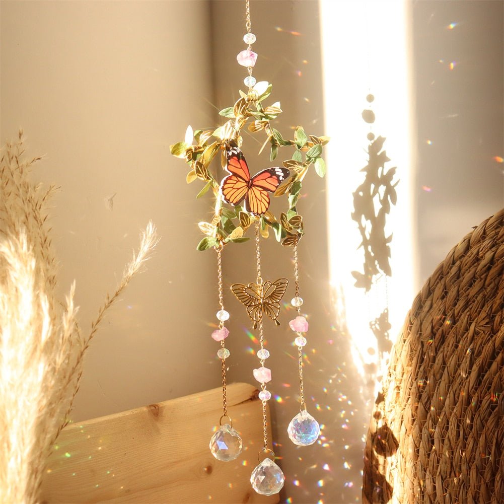 Chakra Crystal Lotus Sun Catcher - DormVibes