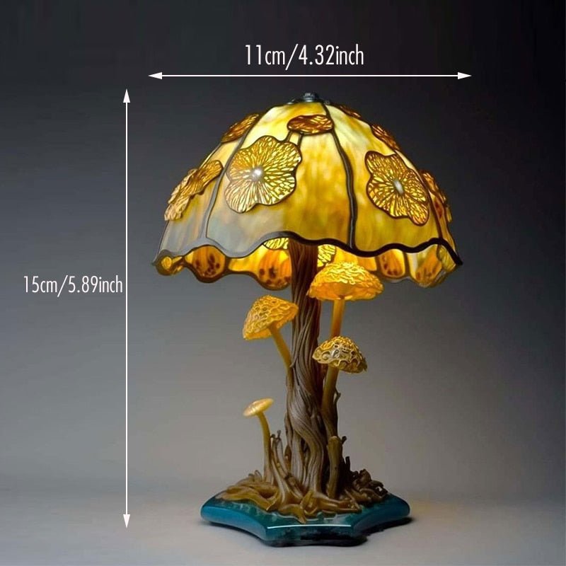 Elegance in Bloom: Vintage Flower Table Lamp - Retro European Royal Palace Style LED Light for Bedroom and Home Deco - DormVibes