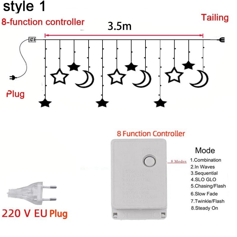 Fairy String Lights with Heart-Shaped Design for Bedroom Decor - DormVibes