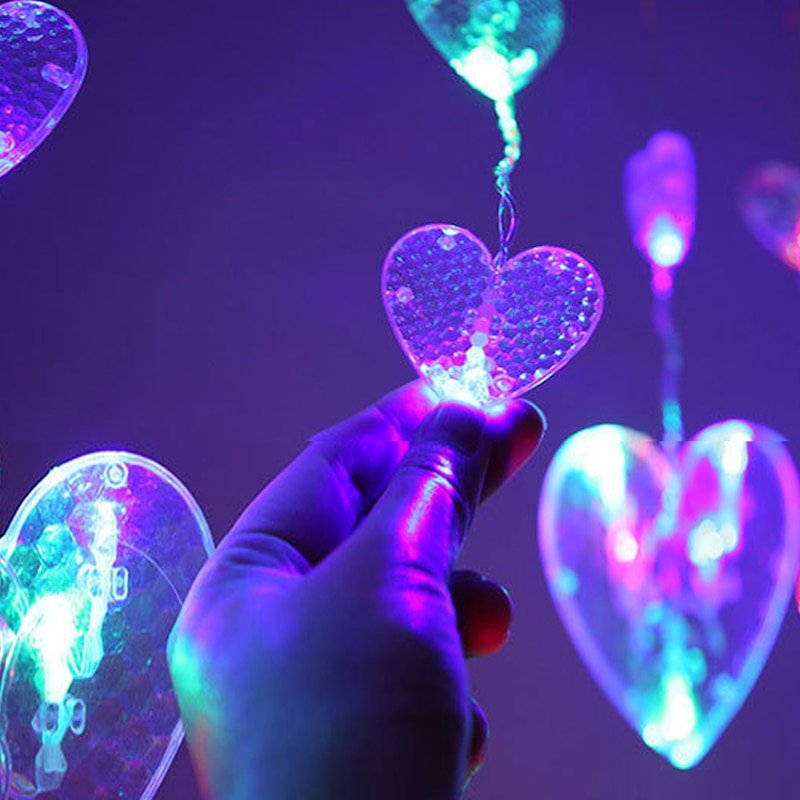 Fairy String Lights with Heart-Shaped Design for Bedroom Decor - DormVibes