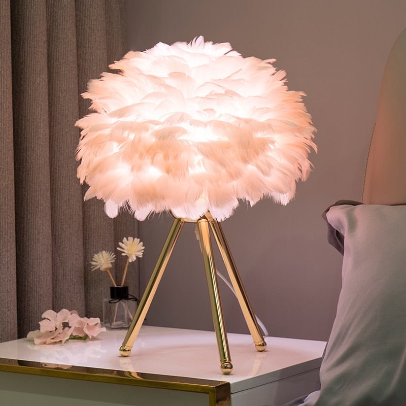 Fluffy lamp on sale