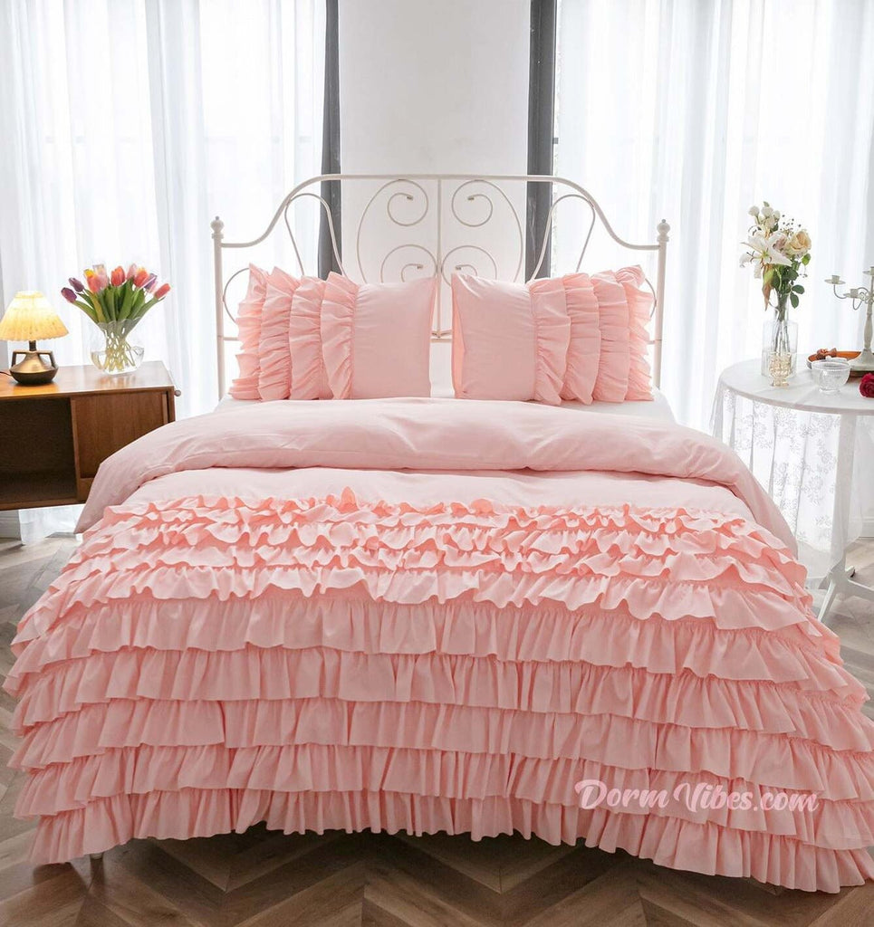 Frilled Bed Set - DormVibes