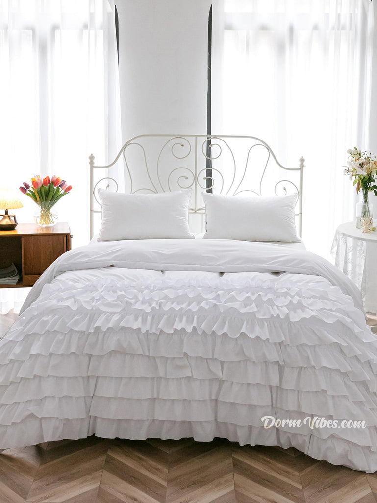 Frilled Bed Set - DormVibes