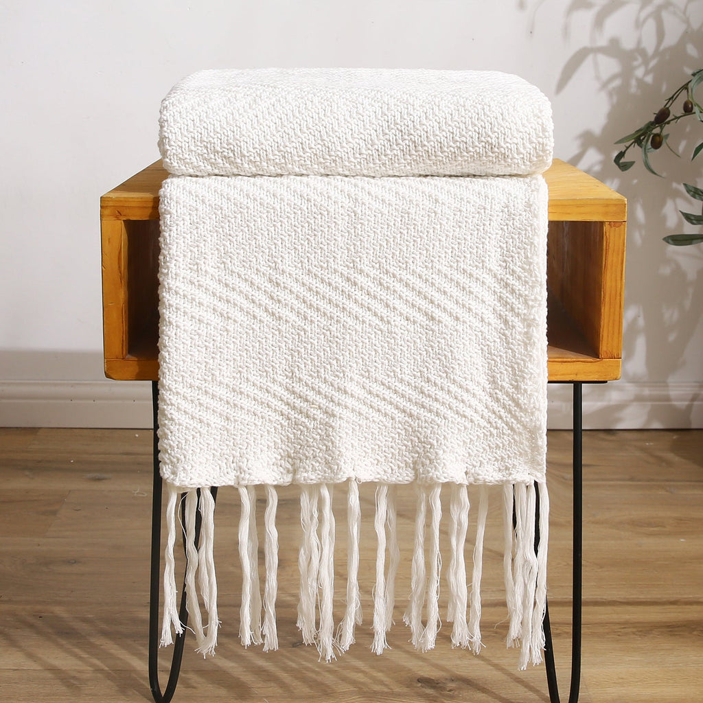 Frilled Throw Blanket - DormVibes