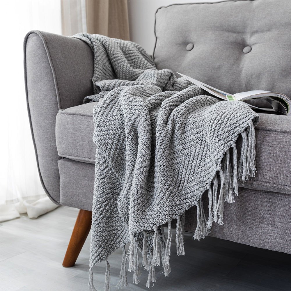 Frilled Throw Blanket - DormVibes