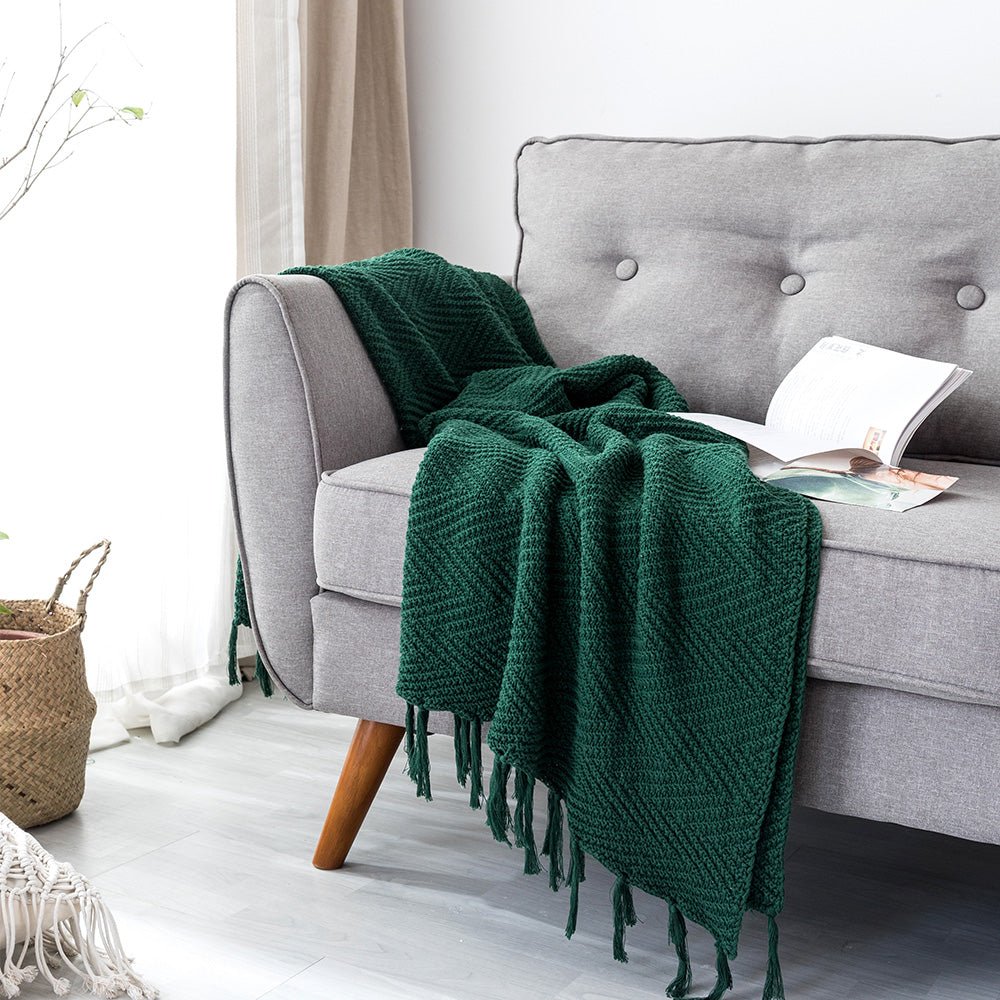 Frilled Throw Blanket - DormVibes