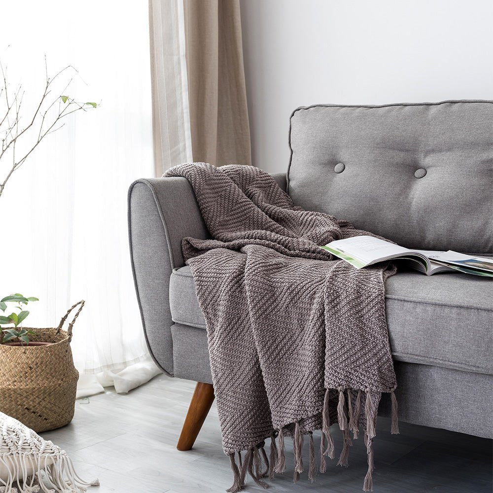 Frilled Throw Blanket - DormVibes