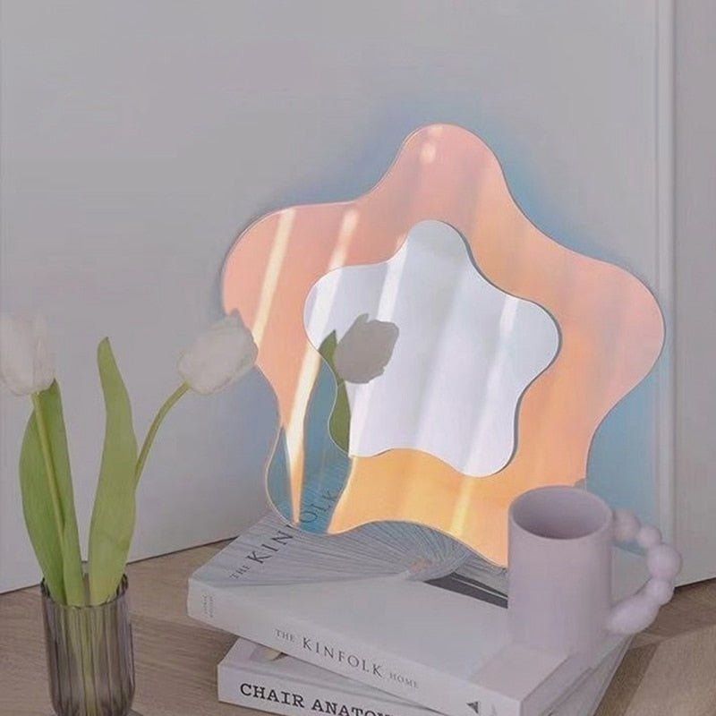Heart store makeup mirror