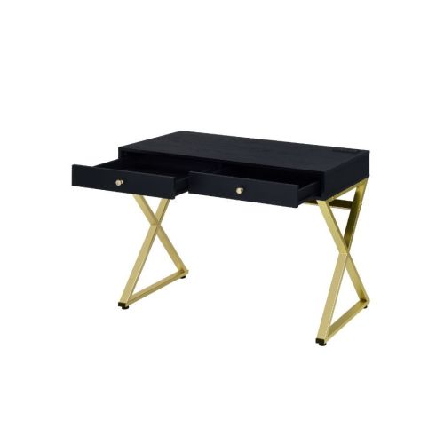 Glam Desk Table with Drawers and USB Plugs - DormVibes