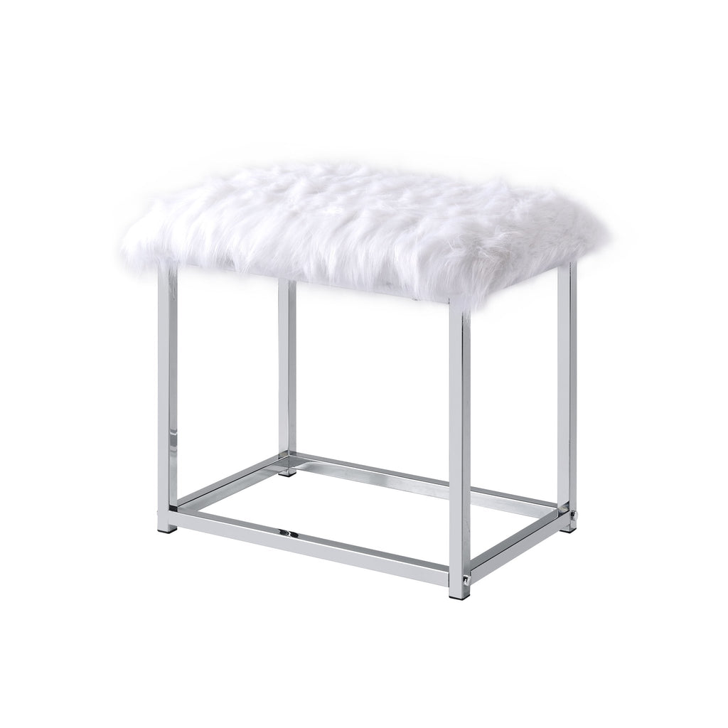Glitz and Glam Vanity Desk with Stool Set - DormVibes