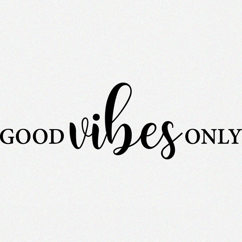 Good Vibes Only Decal - DormVibes