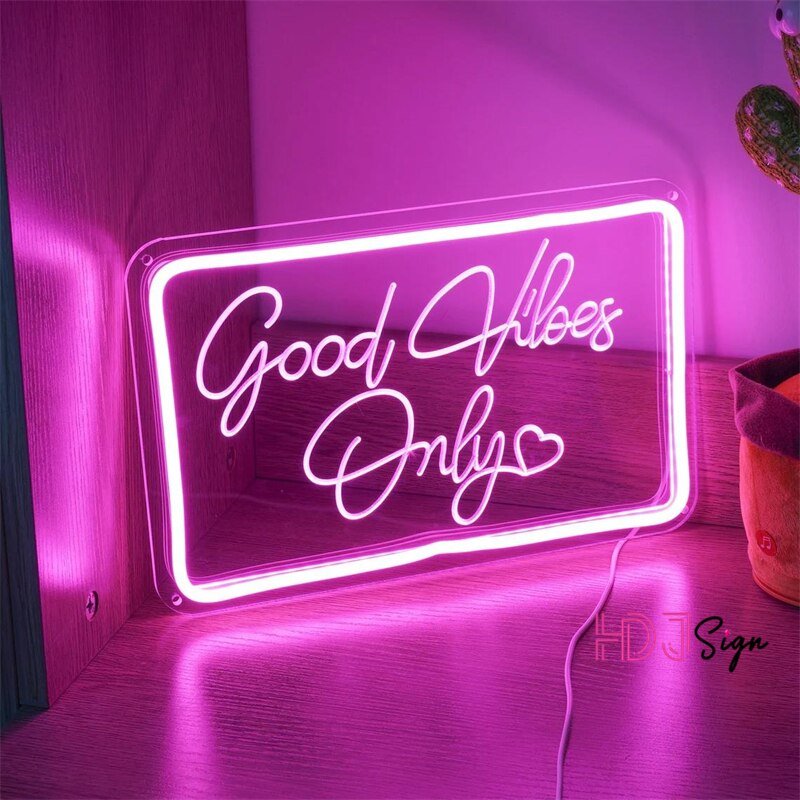 Good Vibes Only Neon Sign Lamp - DormVibes
