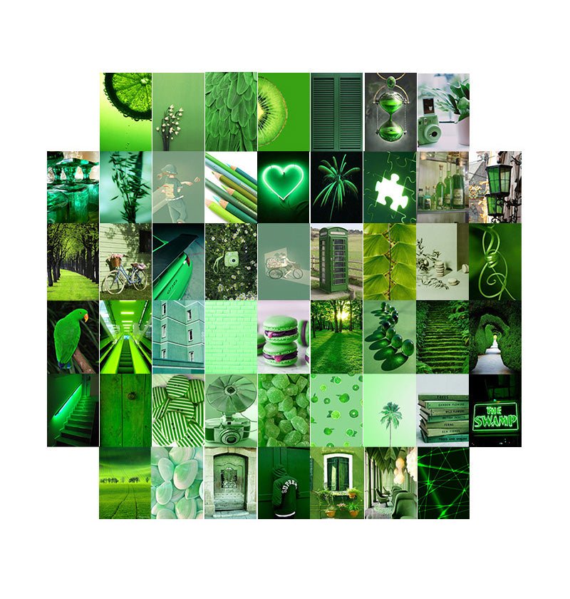 Green Collage Kit Green Light Collage Kit – DormVibes