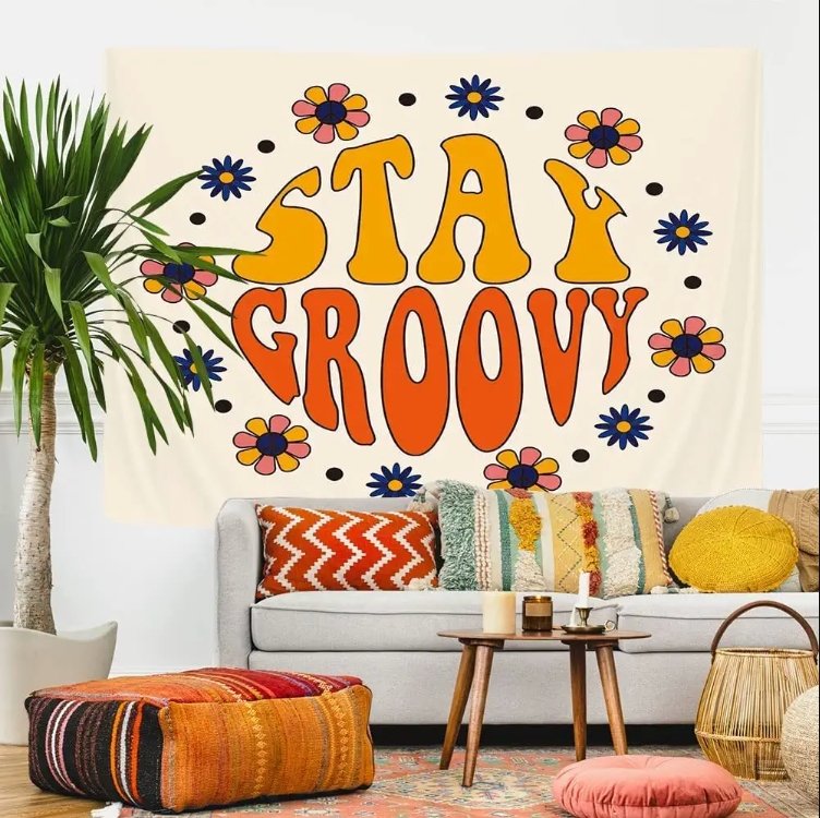 Groovy Girl Tapestry - DormVibes