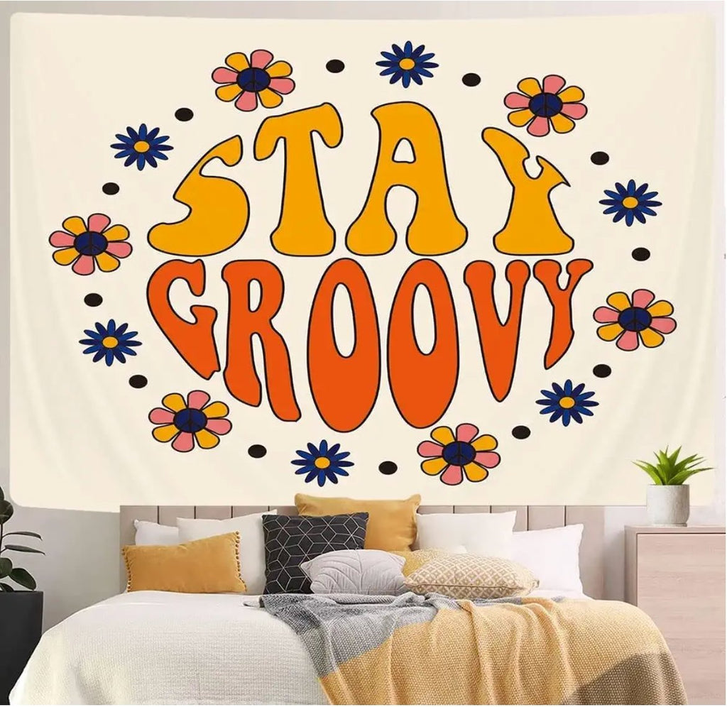 Groovy Girl Tapestry - DormVibes