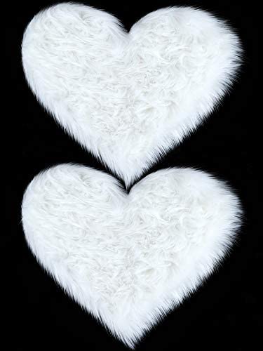 Furry Solid Color Heart Rug – Bedroom Bedside Floor Cushion, Living Ro –  DormVibes