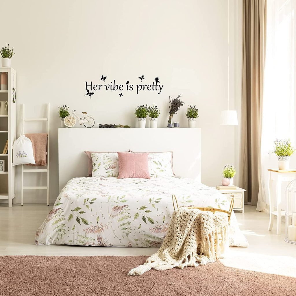 Her Vibe Is Pretty Vibe Wall Decal - DormVibes