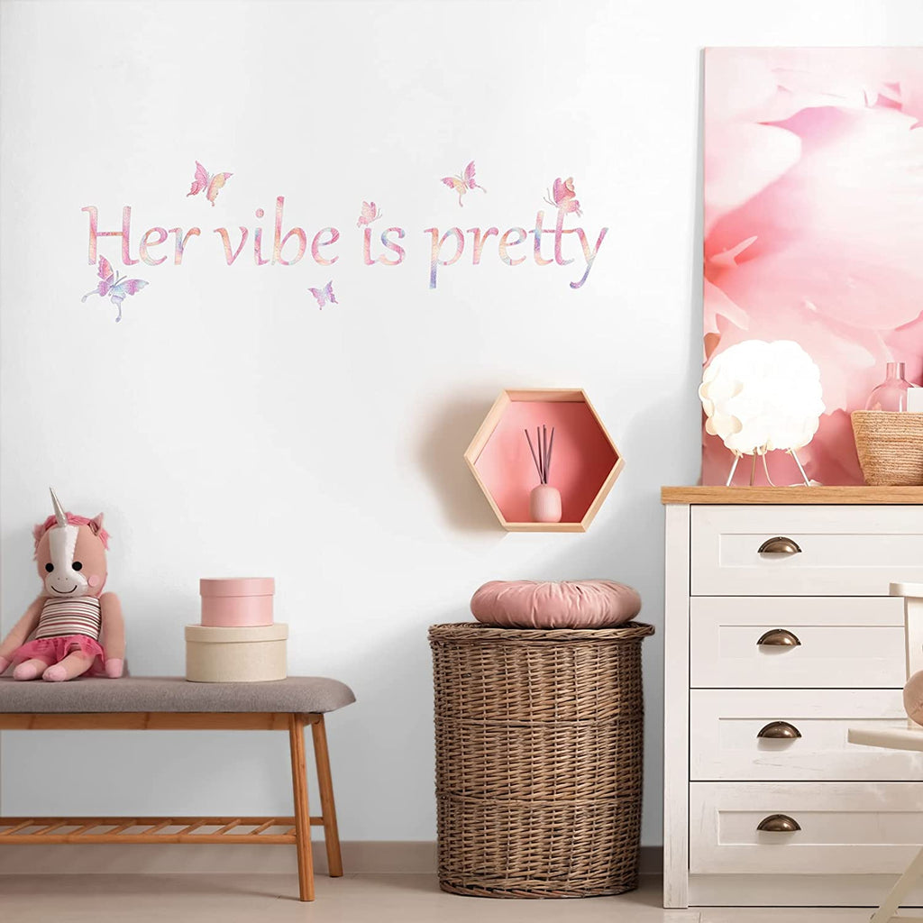 Her Vibe Is Pretty Vibe Wall Decal - DormVibes