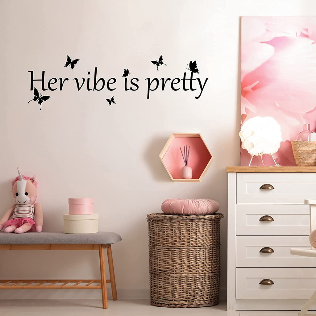 Her Vibe Is Pretty Vibe Wall Decal - DormVibes