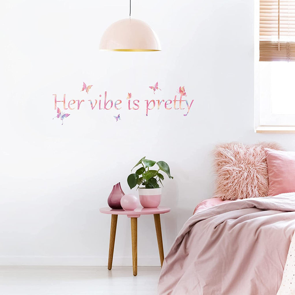 Her Vibe Is Pretty Vibe Wall Decal - DormVibes