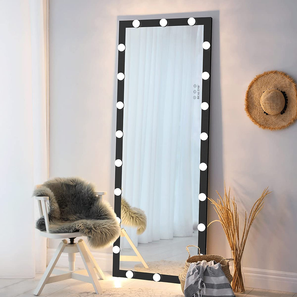 Hollywood Style Full Length Mirror With LEDs - DormVibes