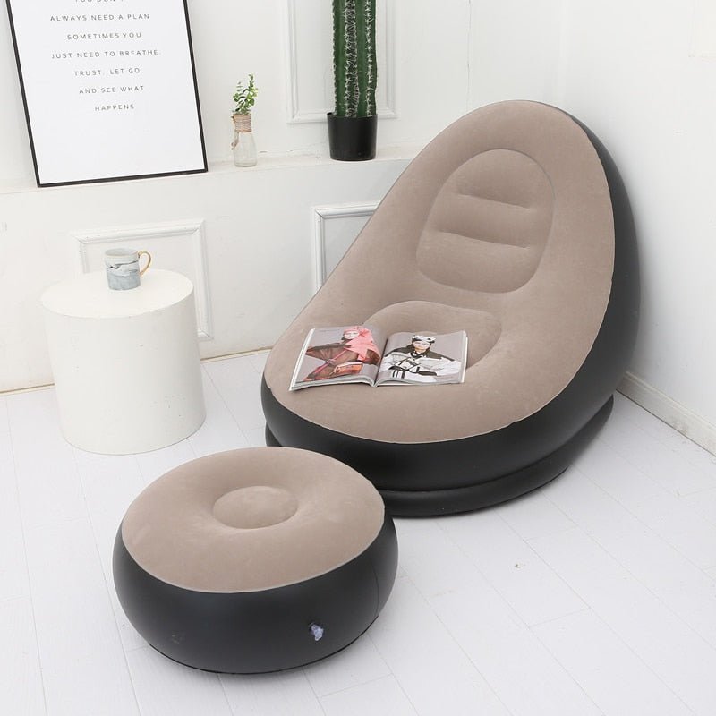 Puff Couch Tatami Inflatable Sofa PVC Lounger Seat Bean Bag Sofas