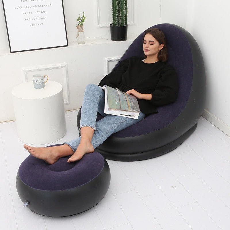 Inflatable bean on sale chair