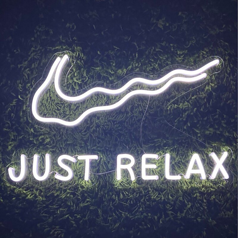 "Just Relax" LED Neon Sign - DormVibes