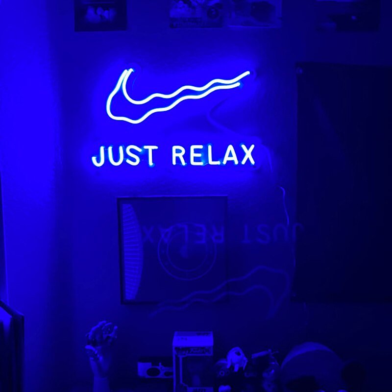 "Just Relax" LED Neon Sign - DormVibes