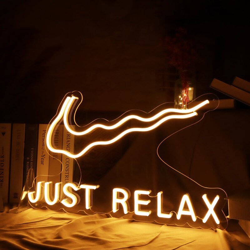 "Just Relax" LED Neon Sign - DormVibes