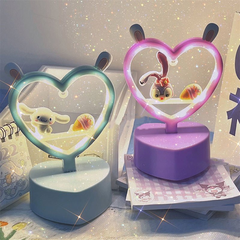 Kawaii Aesthetic Rabbit Ears Cute Table Lamp – DormVibes