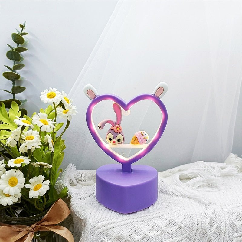 Kawaii Aesthetic Rabbit Ears Cute Table Lamp - DormVibes