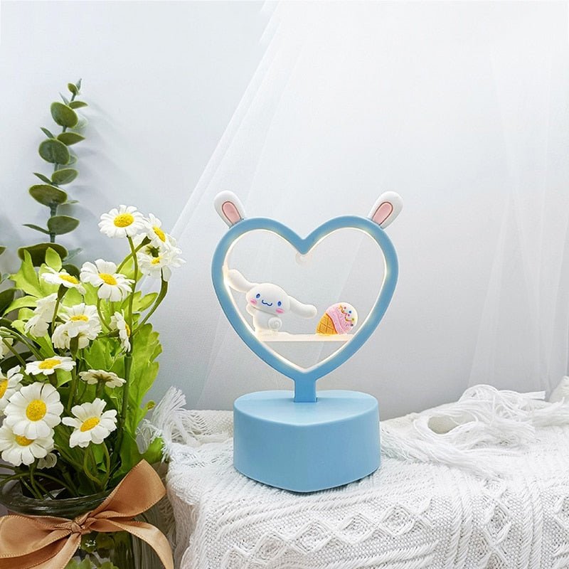 Kawaii Aesthetic Rabbit Ears Cute Table Lamp – DormVibes