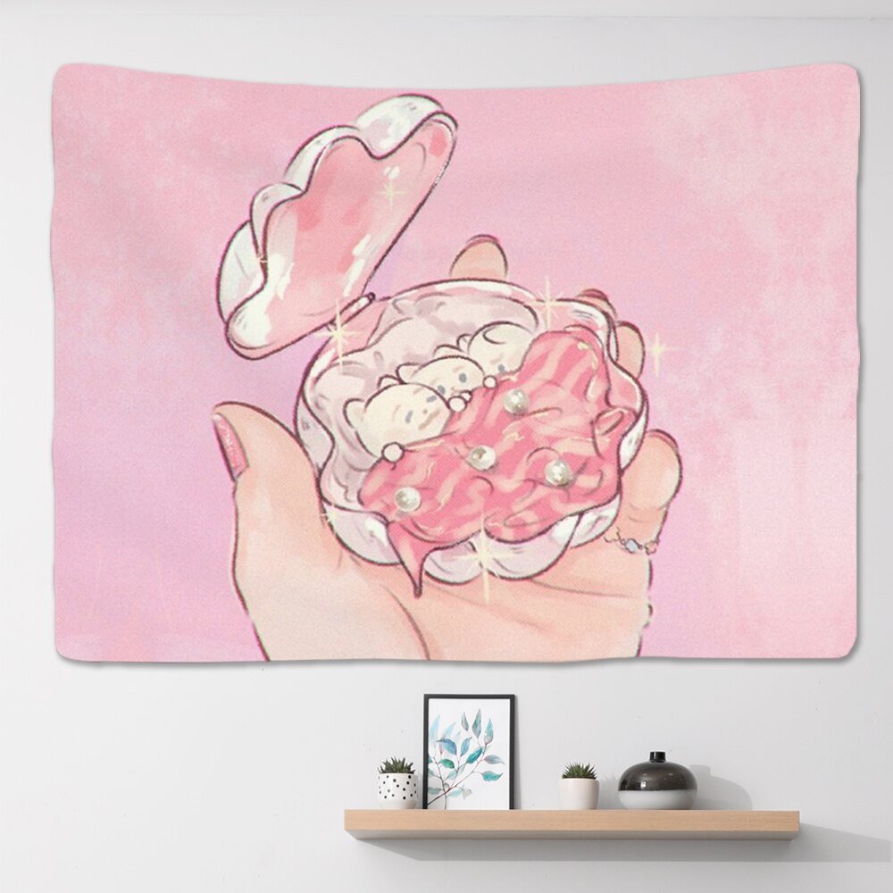Cute top pink tapestry