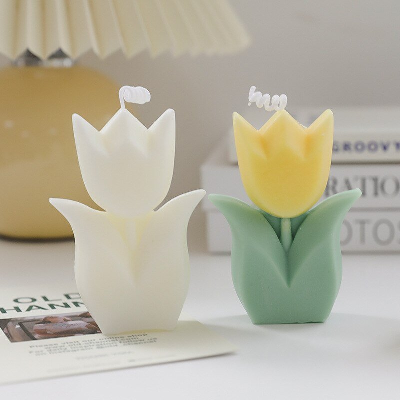 Korean Tulip Scented Candles - Fragrant Floral Delights for Inspiring Home Decor and Desktop Ornament - DormVibes