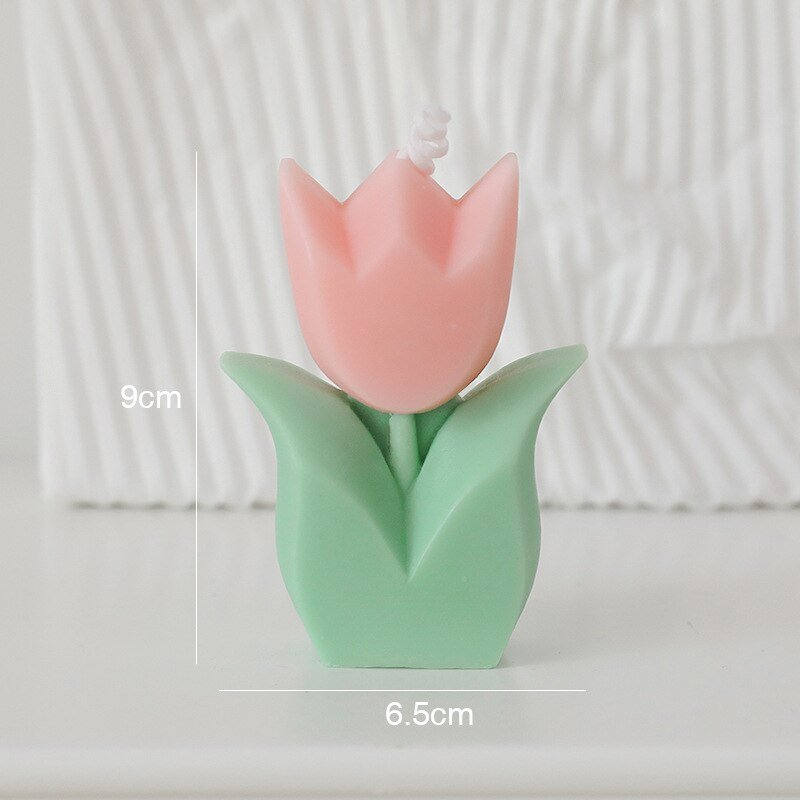 Korean Tulip Scented Candles - Fragrant Floral Delights for Inspiring Home Decor and Desktop Ornament - DormVibes