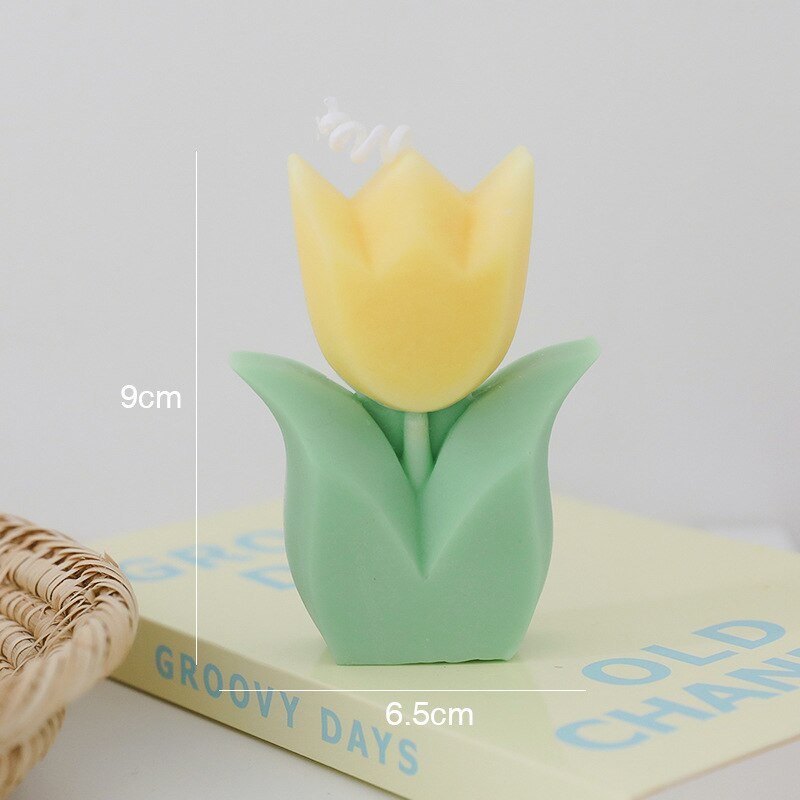 Korean Tulip Scented Candles - Fragrant Floral Delights for Inspiring Home Decor and Desktop Ornament - DormVibes