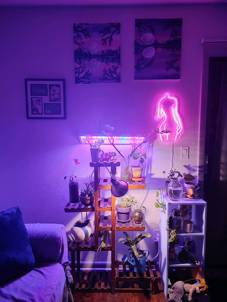 Lady Behind Neon Sign - DormVibes